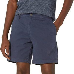 Goodthreads Men's Slim-Fit 7" Flat-Front Comfort Stretch Navy Chino Short